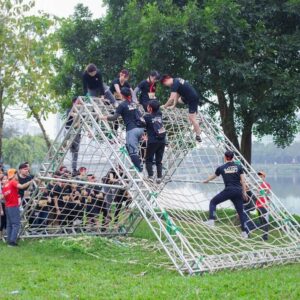 Lưới dây dù chơi teambuilding vui nhộn